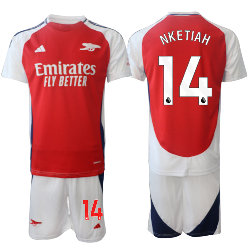 Men 2024-2025 Club Arsenal home Red #14 Soccer Jerseys